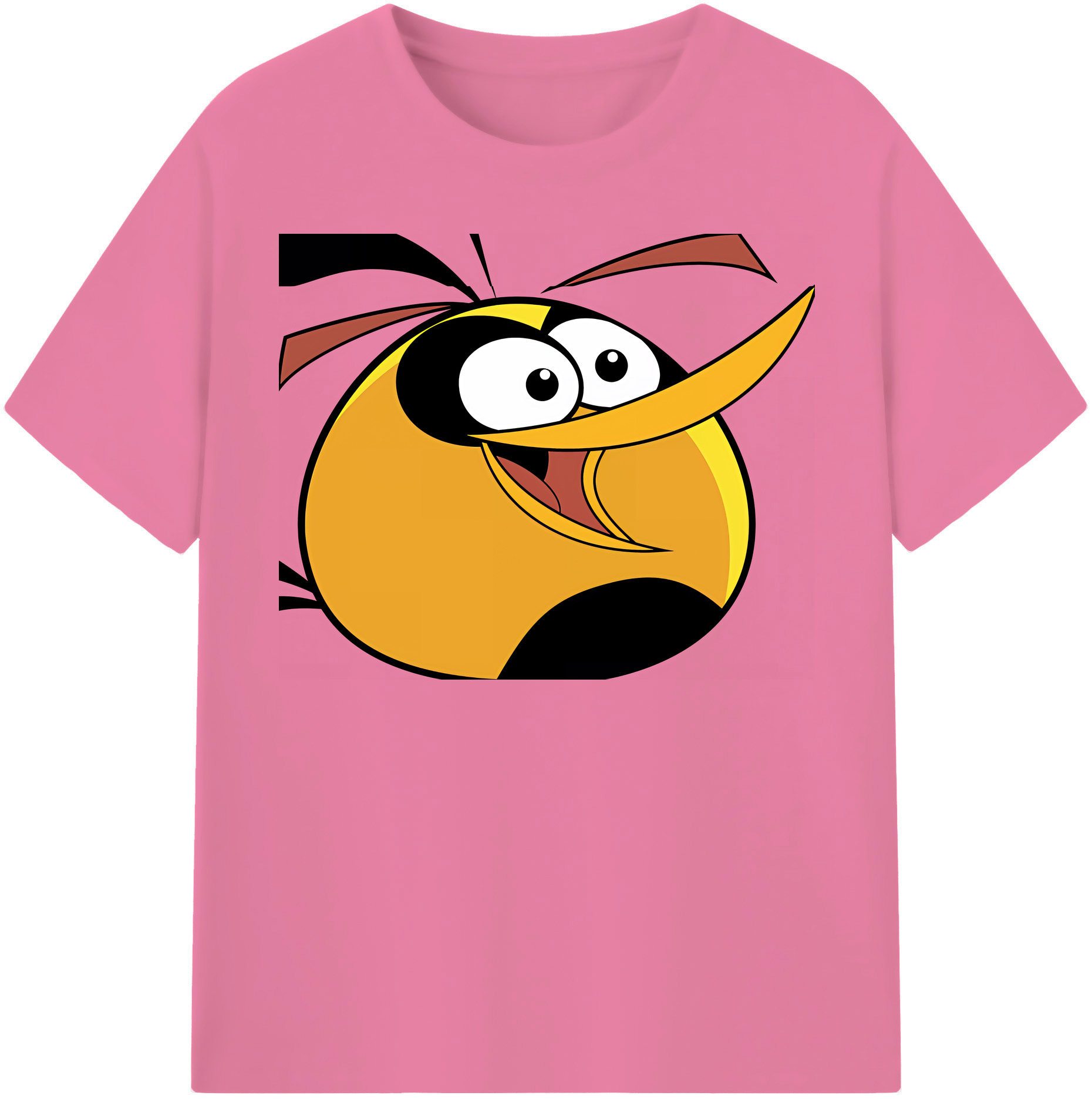 （画像用） Angry Birds アングリーバード 綿100％半袖Tシャツ（フロントプリント）